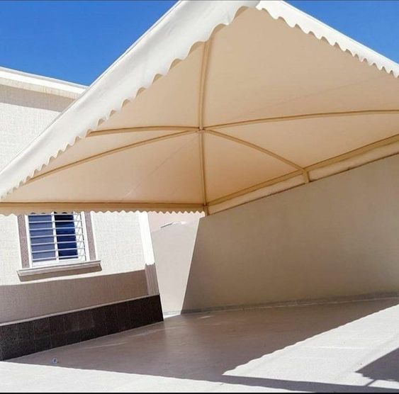 مظلات قماش زرقاء الجبيل مظلات قماش مقاومة للماء